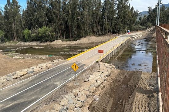 Con una inversión superior a $700 millones se recupera la conectividad entre María Pinto y Curacaví con reapertura del badén Lo Alvarado