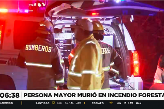 Tragedia en Melipilla: Incendio forestal deja una mujer fallecida y dos personas lesionadas